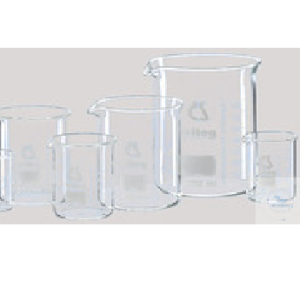 Set van bekers lage vorm met schenktuit ,2x 400ml, 4x 600ml ,4x 1000ml / Per set